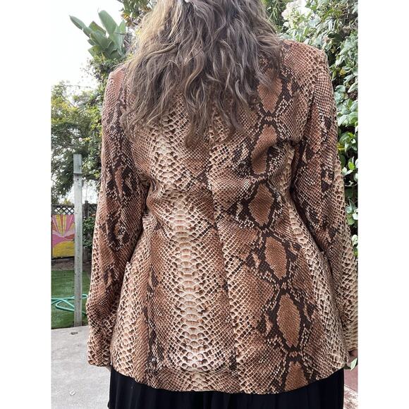 Jean Paul GAULTIER PARIS Python Print Rayon Jacket Size Large JPG - Picture 9 of 11